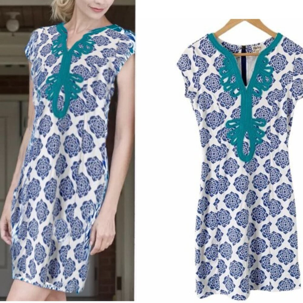 Hatley Blue & White Sheath Dress